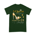 A Girl Queen Was Born On February 24, 24th February Birthday Shirt - Scotstee Shop