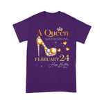 A Girl Queen Was Born On February 24, 24th February Birthday Shirt - Scotstee Shop