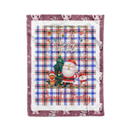 Personalized Gift Tartan Plaid Blanket Clan Boswell Modern With Funny Santa Snowman Reindeer Merry Christmas Fleece Blanket, Home Living Room, Plaid Blanket, Tartan Blanket, Scottish Blanket, Buffalo fleece blanket, Christmas Blanket