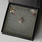 To My Beautiful Soulmate Necklace In Your Eyes I Have Found My Home Clan Haig Gray Tartan Crown Pendant Necklace