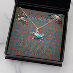 Sea Turtle Necklace To My Beautiful Soulmate Necklace In Your Eyes I Have Found My Home Clan MacIntyre Ancient Tartan Blue Turtle Necklace