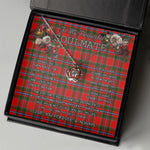To My Beautiful Soulmate Necklace In Your Eyes I Have Found My Home Clan Paterson Red Tartan Crown Pendant Necklace