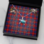 Sea Turtle Necklace To My Beautiful Soulmate Necklace In Your Eyes I Have Found My Home Clan Graham of Menteith Red Tartan Blue Turtle Necklace