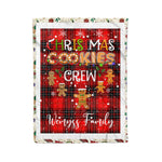 Personalized Gift Tartan Plaid Blanket Clan Wemyss With Christmas Cookie Baking Crew Christmas Gift Blanket, Plaid Blanket, Christmas Fleece Blanket, Christmas Blanket, Tartan Blanket, Scottish Blanket, Scotland Blanket, Family Name Blanket, Custom Blanket, Personalized Blanket
