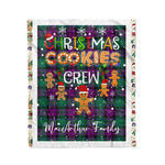 Personalized Gift Tartan Plaid Blanket Clan MacArthur Milton With Christmas Cookie Baking Crew Christmas Gift Blanket, Plaid Blanket, Christmas Fleece Blanket, Christmas Blanket, Tartan Blanket, Scottish Blanket, Scotland Blanket, Family Name Blanket, Custom Blanket, Personalized Blanket