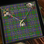 To My Beautiful Soulmate Necklace In Your Eyes I Have Found My Home Clan Strange of Balcaskie Tartan Wishbone Dancing Necklace