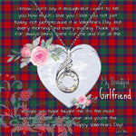 Rising Phoenix Necklace - Valentine Necklace Clan Fraser of Altyre Tartan Gift for Girlfriend, Gift for My Wife Rising Phoenix Necklace