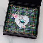 Sea Turtle Necklace Gift for My Beautiful Girlfriend Valentines Necklace Clan Allison Tartan Blue Turtle Necklace