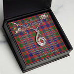 To My Beautiful Soulmate Necklace In Your Eyes I Have Found My Home Clan MacIntyre Tartan Rising Phoenix Necklace