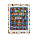 Personalized Gift Tartan Plaid Blanket Clan Spalding With Christmas Cookie Baking Crew Christmas Gift Blanket, Plaid Blanket, Christmas Fleece Blanket, Christmas Blanket, Tartan Blanket, Scottish Blanket, Scotland Blanket, Family Name Blanket, Custom Blanket, Personalized Blanket