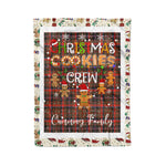 Personalized Gift Tartan Plaid Blanket Clan Cumming Weathered With Christmas Cookie Baking Crew Christmas Gift Blanket, Plaid Blanket, Christmas Fleece Blanket, Christmas Blanket, Tartan Blanket, Scottish Blanket, Scotland Blanket, Family Name Blanket, Custom Blanket, Personalized Blanket