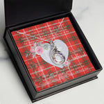 Rising Phoenix Necklace - Valentine Necklace Clan Duke Of Rothesay Tartan Gift for Girlfriend, Gift for My Wife Rising Phoenix Necklace