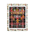 Personalized Gift Tartan Plaid Blanket Clan Norwegian With Christmas Cookie Baking Crew Christmas Gift Blanket, Plaid Blanket, Christmas Fleece Blanket, Christmas Blanket, Tartan Blanket, Scottish Blanket, Scotland Blanket, Family Name Blanket, Custom Blanket, Personalized Blanket