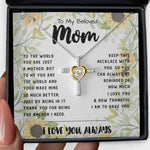 Cross Dancing Necklace - To My Mom - You Are The World Mother's Day Necklace