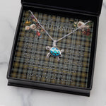 Sea Turtle Necklace To My Beautiful Soulmate Necklace In Your Eyes I Have Found My Home Clan Campbell Argyll Weathered Tartan Blue Turtle Necklace
