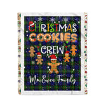 Personalized Gift Tartan Plaid Blanket Clan MacEwen With Christmas Cookie Baking Crew Christmas Gift Blanket, Plaid Blanket, Christmas Fleece Blanket, Christmas Blanket, Tartan Blanket, Scottish Blanket, Scotland Blanket, Family Name Blanket, Custom Blanket, Personalized Blanket
