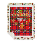 Personalized Gift Tartan Plaid Blanket Clan MacGillivray With Christmas Cookie Baking Crew Christmas Gift Sherpa Blanket, tartan sherpa blanket,buffalo plaid sherpa blanket,christmas sherpa blanket,Christmas Throw Blanket,green plaid sherpa blanket,green sherpa blanket