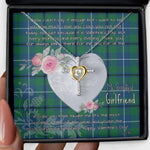 Gift For My Beautiful Girlfriend Necklace Valentine Necklace Clan Glen Ancient Tartan Cross Dancing Necklace Scottish Tartan Jewelry