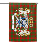 Scotstee Shop - Scotstee Shop Tartan Garden Flag Cheyne Tartan Flag Clan Badge With Lion Scottish Tartan House Flag