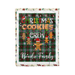 Personalized Gift Tartan Plaid Blanket Clan Brodie Modern With Christmas Cookie Baking Crew Christmas Gift Blanket, Plaid Blanket, Christmas Fleece Blanket, Christmas Blanket, Tartan Blanket, Scottish Blanket, Scotland Blanket, Family Name Blanket, Custom Blanket, Personalized Blanket
