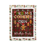 Personalized Gift Tartan Plaid Blanket Clan MacAlister of Skye With Christmas Cookie Baking Crew Christmas Gift Blanket, Plaid Blanket, Christmas Fleece Blanket, Christmas Blanket, Tartan Blanket, Scottish Blanket, Scotland Blanket, Family Name Blanket, Custom Blanket, Personalized Blanket