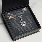 To My Beautiful Soulmate Necklace In Your Eyes I Have Found My Home Clan Mowat Tartan Rising Phoenix Necklace