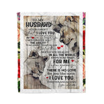 Scotstee Shop - Personalized Gift Letter To My Husband Present New Home, Couple Lions Cute Gift Fleece Blanket