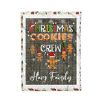 Personalized Gift Tartan Plaid Blanket Clan Haig Gray With Christmas Cookie Baking Crew Christmas Gift Blanket, Plaid Blanket, Christmas Fleece Blanket, Christmas Blanket, Tartan Blanket, Scottish Blanket, Scotland Blanket, Family Name Blanket, Custom Blanket, Personalized Blanket