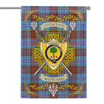 House Flag - Anderson Modern Irish Shield Celtic Cross Tartan Garden Flag St Patrick's Day Garden Flag