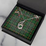 To My Beautiful Soulmate Necklace In Your Eyes I Have Found My Home Clan Wallace Hunting Tartan Rising Phoenix Necklace
