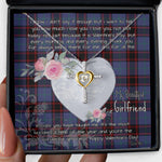 Gift For My Beautiful Girlfriend Necklace Valentine Necklace Clan Rutherford Hunting Tartan Cross Dancing Necklace Scottish Tartan Jewelry