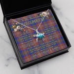 Sea Turtle Necklace To My Beautiful Soulmate Necklace In Your Eyes I Have Found My Home Clan Chisholm Hunting Modern Tartan Blue Turtle Necklace