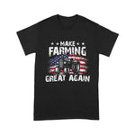 Scotstee Shop - USA Flag Make Farming Great Again Tracter Farming Birthday 4th Of July Shirt