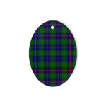 Shaw Modern Tartan Oval Ornaments, Christmas Tree Ornament, Plaid Christmas Ornaments, Ceramic Oval Christmas Tree Decoration, Tartan Oval Ornaments, Christmas Tree Ornament, Plaid Christmas Ornaments, Ceramic Oval Christmas Tree Decoration