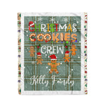 Personalized Gift Tartan Plaid Blanket Clan Kelly With Christmas Cookie Baking Crew Christmas Gift Blanket, Plaid Blanket, Christmas Fleece Blanket, Christmas Blanket, Tartan Blanket, Scottish Blanket, Scotland Blanket, Family Name Blanket, Custom Blanket, Personalized Blanket