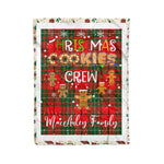 Personalized Gift Tartan Plaid Blanket Clan MacAuley With Christmas Cookie Baking Crew Christmas Gift Blanket, Plaid Blanket, Christmas Fleece Blanket, Christmas Blanket, Tartan Blanket, Scottish Blanket, Scotland Blanket, Family Name Blanket, Custom Blanket, Personalized Blanket