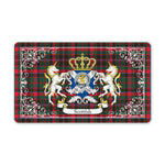 Doormat - Welcome Mat Scottish Cumming Hunting Modern Clan Badge Tartan Door Mat, Plaid Doormat