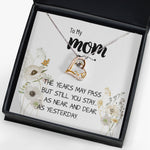 Love Dancing Necklace - Mom Necklace Gift - Love You Always And Forever - Mother's Day Gift