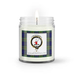 Soy Wax Candle - Buffalo Plaid Candle Clan Crest Badge Colquhoun Tartan Plaid Soy Wax Candle, oil candle, candle handmade, wax candle, soy wax, nature wax, natural soy wax, natural soy candles, natural candle