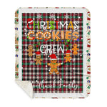 Personalized Gift Tartan Plaid Blanket Clan Borthwick Ancient With Christmas Cookie Baking Crew Christmas Gift Sherpa Blanket, tartan sherpa blanket,buffalo plaid sherpa blanket,christmas sherpa blanket,Christmas Throw Blanket,green plaid sherpa blanket,green sherpa blanket