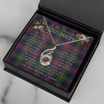 To My Beautiful Soulmate Necklace In Your Eyes I Have Found My Home Clan MacLennan Tartan Rising Phoenix Necklace