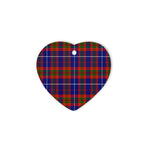 Trotter Tartan Heart Ornaments, Christmas Tree Ornament, Plaid Christmas Ornaments, Ceramic Heart Christmas Tree Decoration, Christmas Ornament, Plaid Ornament, Tartan Ornament, Buffalo Plaid Ornament