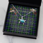 Sea Turtle Necklace To My Beautiful Soulmate Necklace In Your Eyes I Have Found My Home Clan MacKenzie Tartan Blue Turtle Necklace