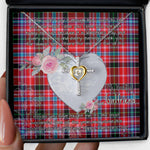 Gift For My Beautiful Girlfriend Necklace Valentine Necklace Clan Pitblado Tartan Cross Dancing Necklace Scottish Tartan Jewelry