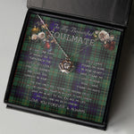 To My Beautiful Soulmate Necklace In Your Eyes I Have Found My Home Clan Monteith Modern Tartan Crown Pendant Necklace