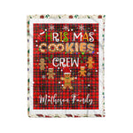 Fleece Blanket - Personalized Gift Tartan Plaid Blanket Clan Matheson With Christmas Cookie Baking Crew Christmas Gift Fleece Blanket