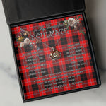 To My Beautiful Soulmate Necklace In Your Eyes I Have Found My Home Clan Cunningham Modern Tartan Crown Pendant Necklace