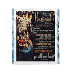Scotstee Shop - Personalized gift letter to my Husband funny quotes gift for husband fleece blanket