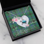Sea Turtle Necklace Gift for My Beautiful Girlfriend Valentines Necklace Clan Henderson Tartan Blue Turtle Necklace