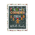 Scotstee Shop - Fleece Blanket - Personalized Gift Tartan Plaid Blanket Clan Melville With Christmas Cookie Baking Crew Christmas Gift Blanket